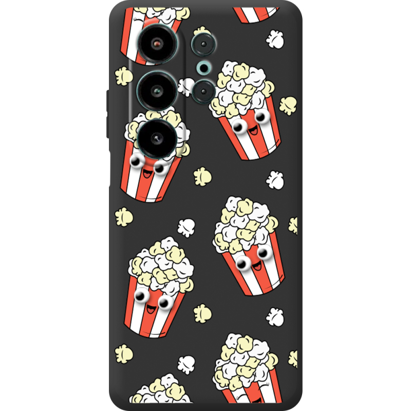 Прозорий чохол BoxFace Blackview Wave 10 с 3D-глазками Popcorn