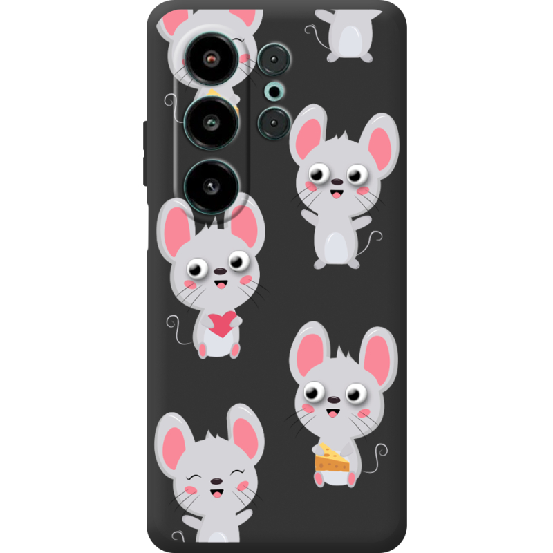 Прозорий чохол BoxFace Blackview Wave 10 с 3D-глазками Mouse