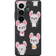 Прозорий чохол BoxFace Blackview Wave 10 с 3D-глазками Mouse