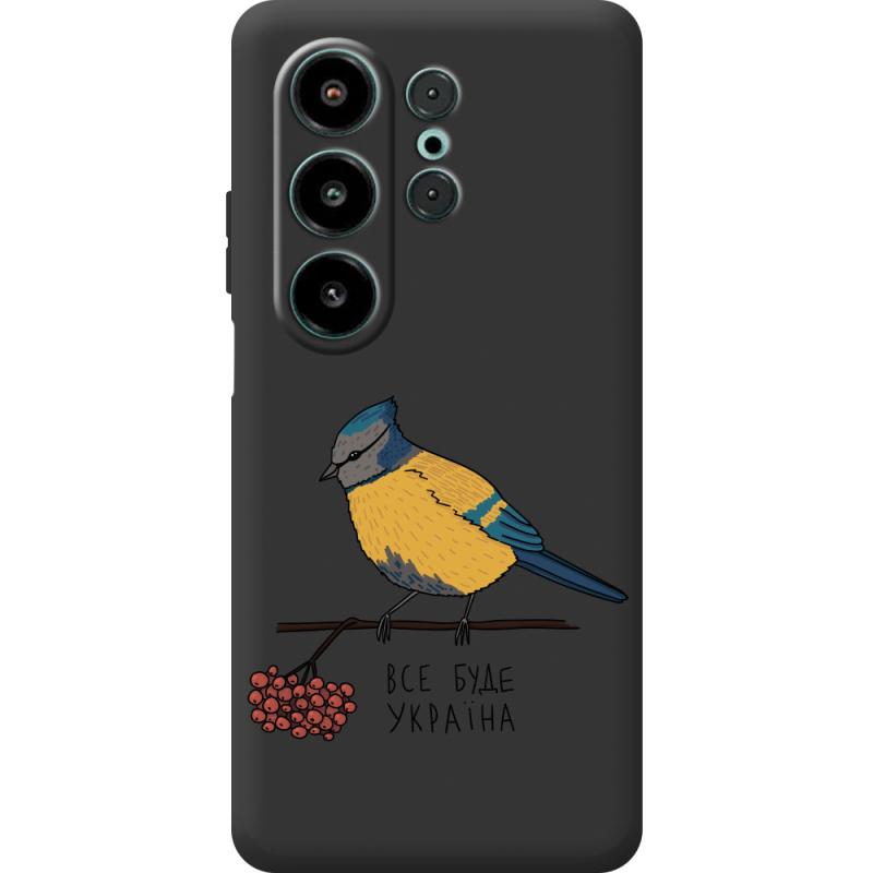 Прозорий чохол BoxFace Blackview Wave 10 Синиця і калина