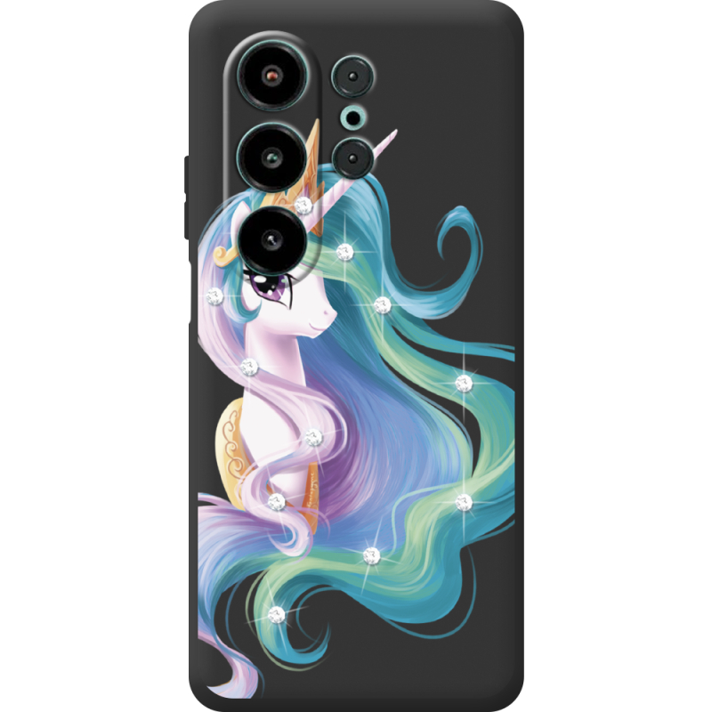 Чохол зі стразами Blackview Wave 10 Unicorn Queen