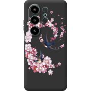 Чохол зі стразами Blackview Wave 10 Swallows and Bloom