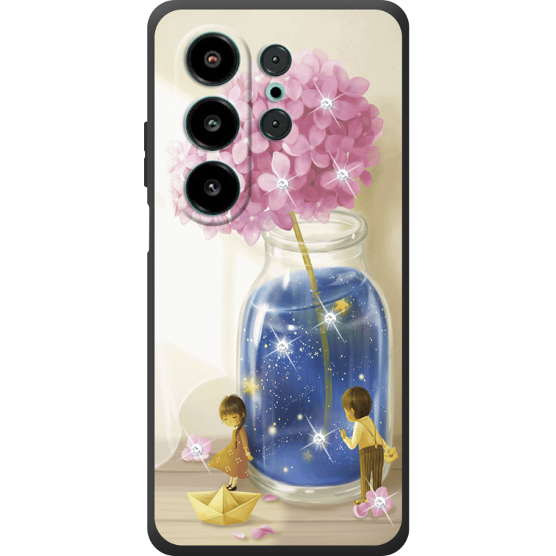 Чохол зі стразами Blackview Wave 10 Little Boy and Girl