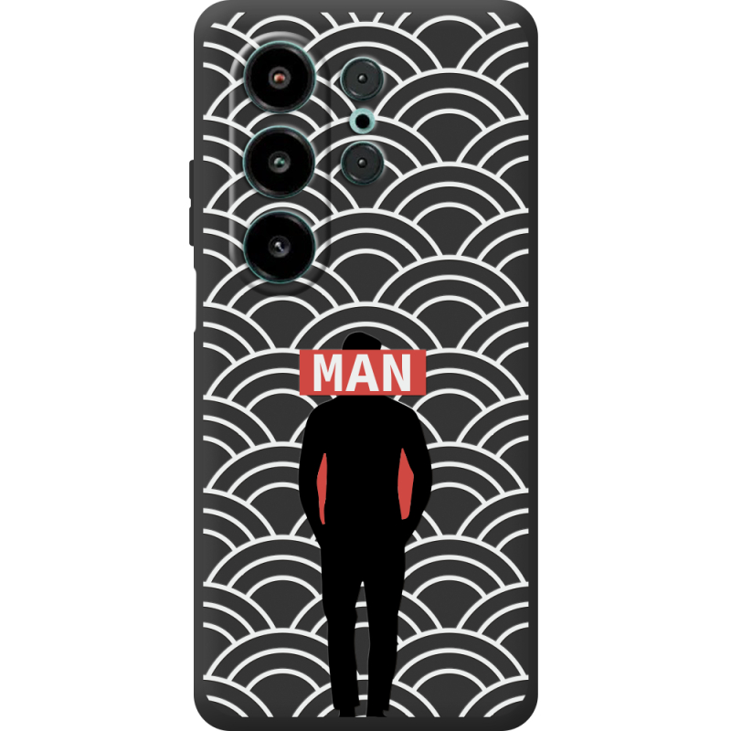 Чорний чохол BoxFace Blackview Wave 10 Man Pattern