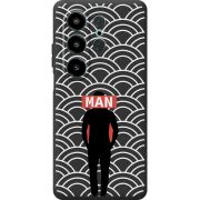 Чорний чохол BoxFace Blackview Wave 10 Man Pattern