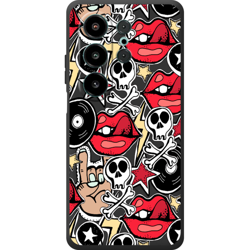 Чорний чохол BoxFace Blackview Wave 10 Rock Graffiti