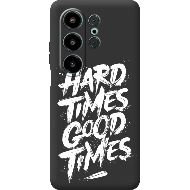 Чорний чохол BoxFace Blackview Wave 10 Hard Times Good Times