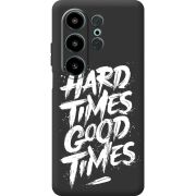 Чорний чохол BoxFace Blackview Wave 10 Hard Times Good Times