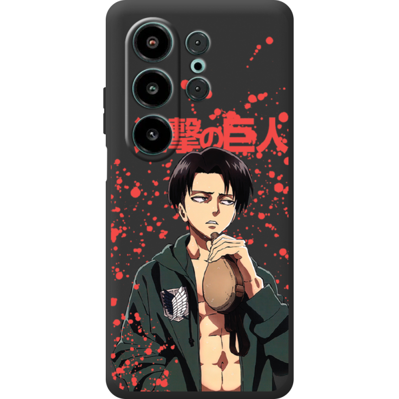 Чорний чохол BoxFace Blackview Wave 10 Атака Титанов Леви
