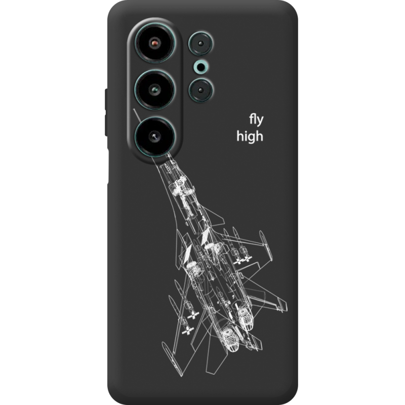 Чорний чохол BoxFace Blackview Wave 10 Військовий літак