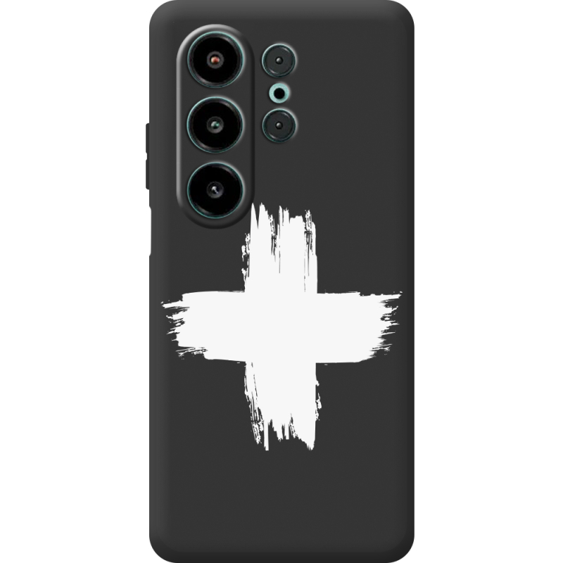 Чорний чохол BoxFace Blackview Wave 10 Білий хрест ЗСУ
