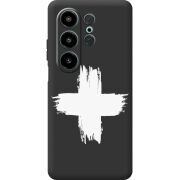 Чорний чохол BoxFace Blackview Wave 10 Білий хрест ЗСУ
