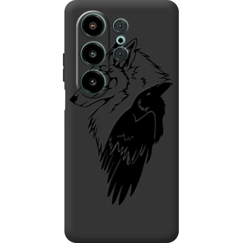 Чорний чохол BoxFace Blackview Wave 10 Wolf and Raven