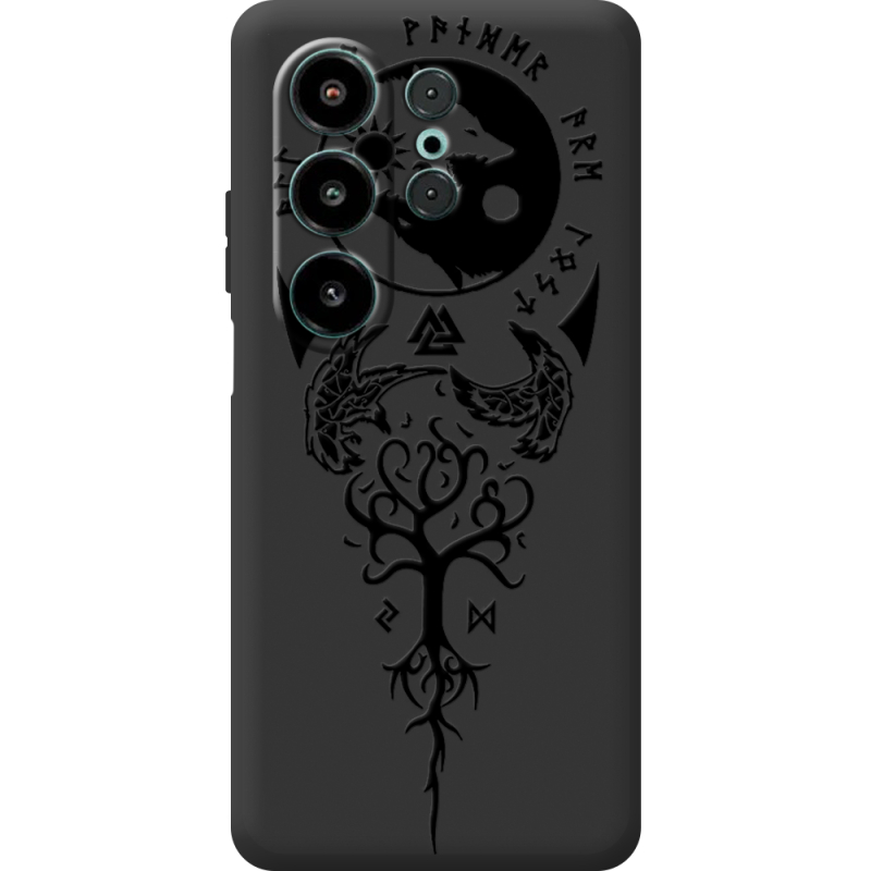 Чорний чохол BoxFace Blackview Wave 10 Hugin and Munin