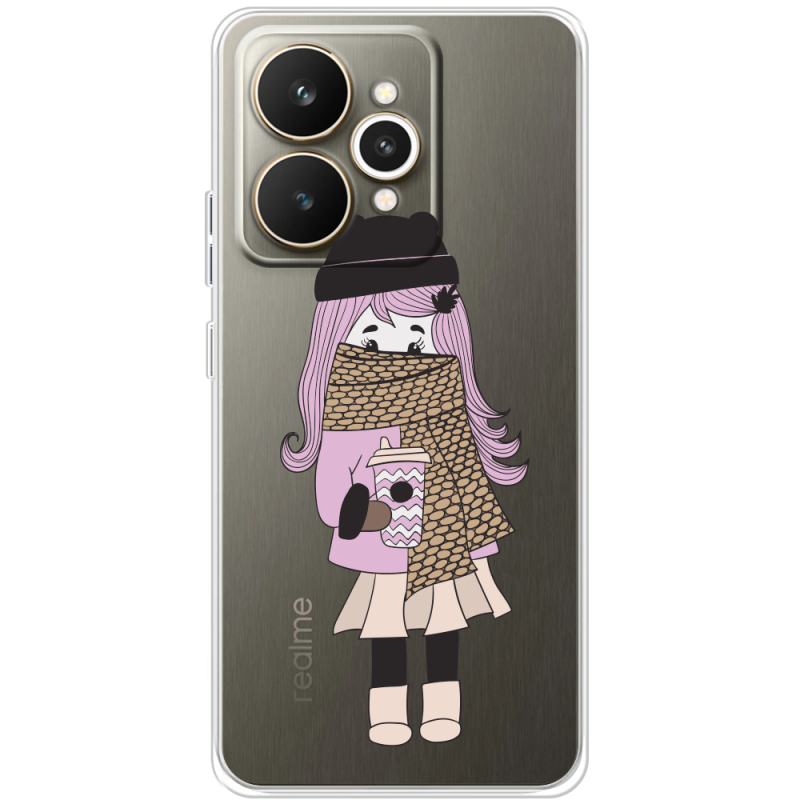 Прозорий чохол BoxFace Realme 15 5G Winter Morning Girl