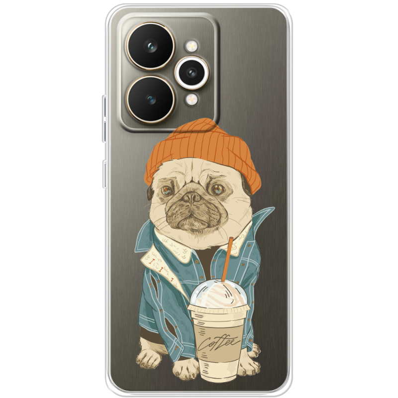 Прозорий чохол BoxFace Realme 15 5G Dog Coffeeman