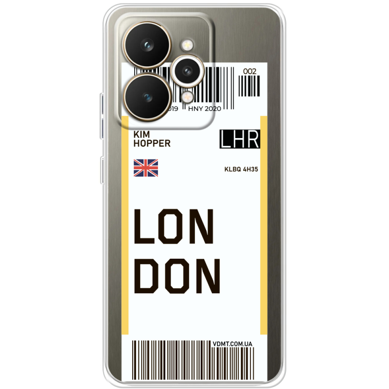 Прозорий чохол BoxFace Realme 15 5G Ticket London