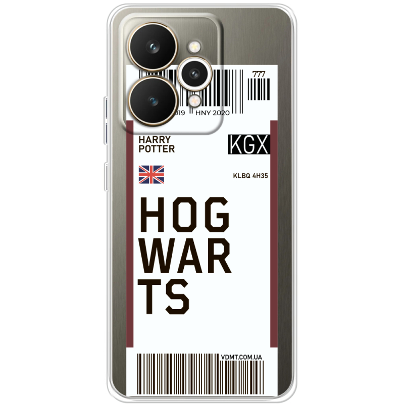 Прозорий чохол BoxFace Realme 15 5G Ticket Hogwarts