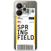Прозорий чохол BoxFace Realme 15 5G Ticket Springfield