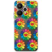 Прозорий чохол BoxFace Realme 15 5G Hippie Flowers