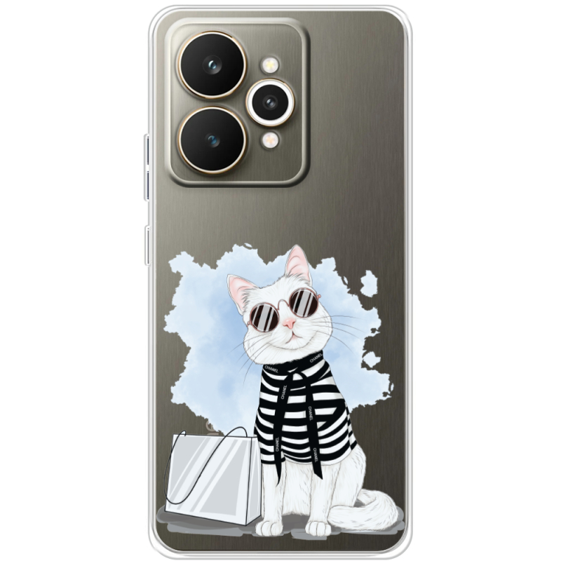 Прозорий чохол BoxFace Realme 15 5G Cat Style