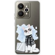 Прозорий чохол BoxFace Realme 15 5G Cat Style