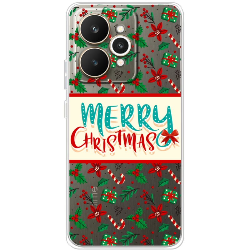 Прозорий чохол BoxFace Realme 15 5G Vintage Christmas Pattern