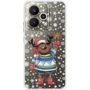 Прозорий чохол BoxFace Realme 15 5G Christmas Deer with Snow