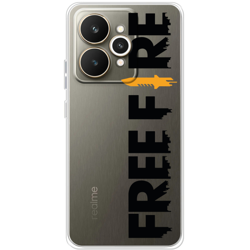 Прозорий чохол BoxFace Realme 15 5G Free Fire Black Logo