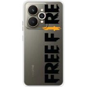 Прозорий чохол BoxFace Realme 15 5G Free Fire Black Logo