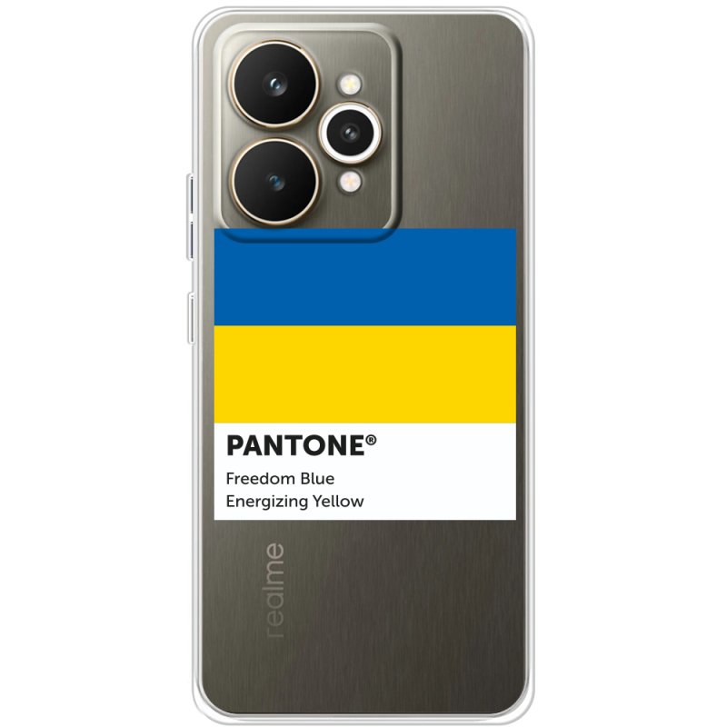 Прозорий чохол BoxFace Realme 15 5G Pantone вільний синій