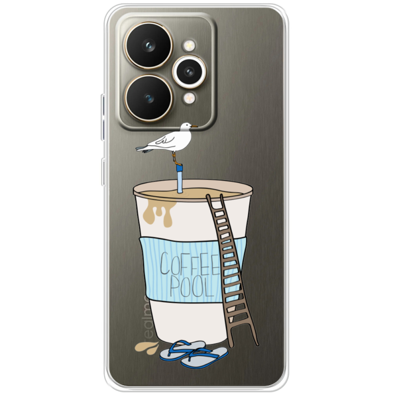Прозорий чохол BoxFace Realme 15 5G Segull in Cofee Pool