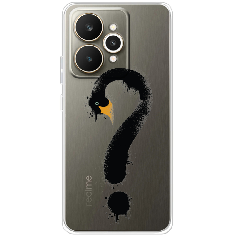 Прозорий чохол BoxFace Realme 15 5G Swan question