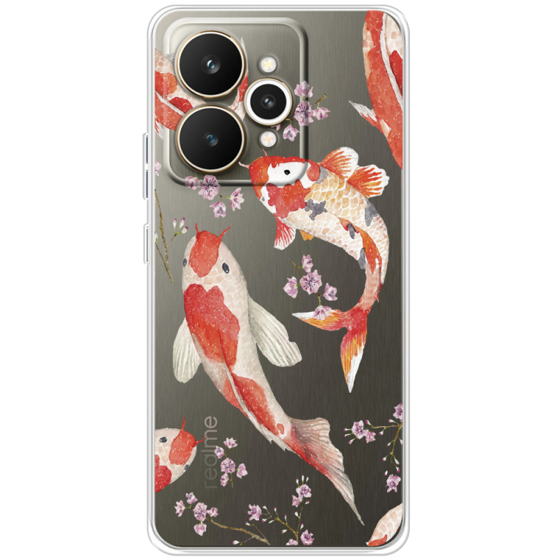 Прозорий чохол BoxFace Realme 15 5G Japanese Koi Fish