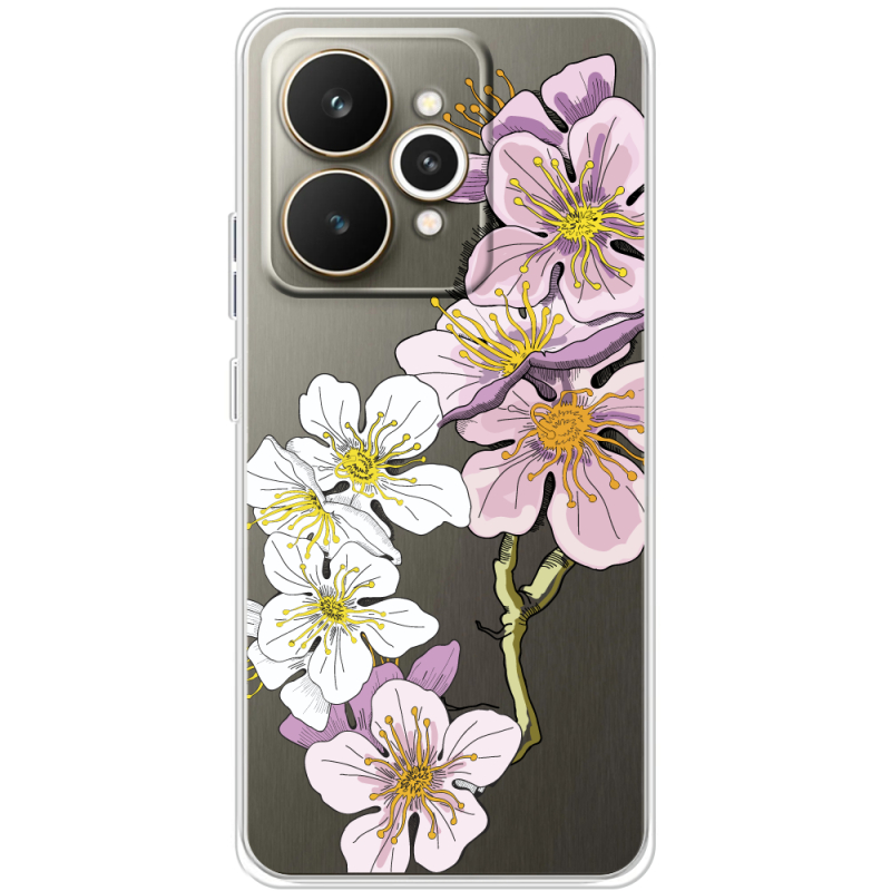 Прозорий чохол BoxFace Realme 15 5G Cherry Blossom