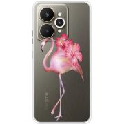 Прозорий чохол BoxFace Realme 15 5G Floral Flamingo