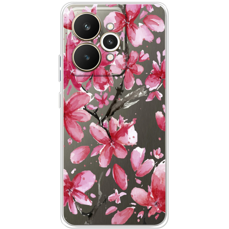 Прозорий чохол BoxFace Realme 15 5G Pink Magnolia