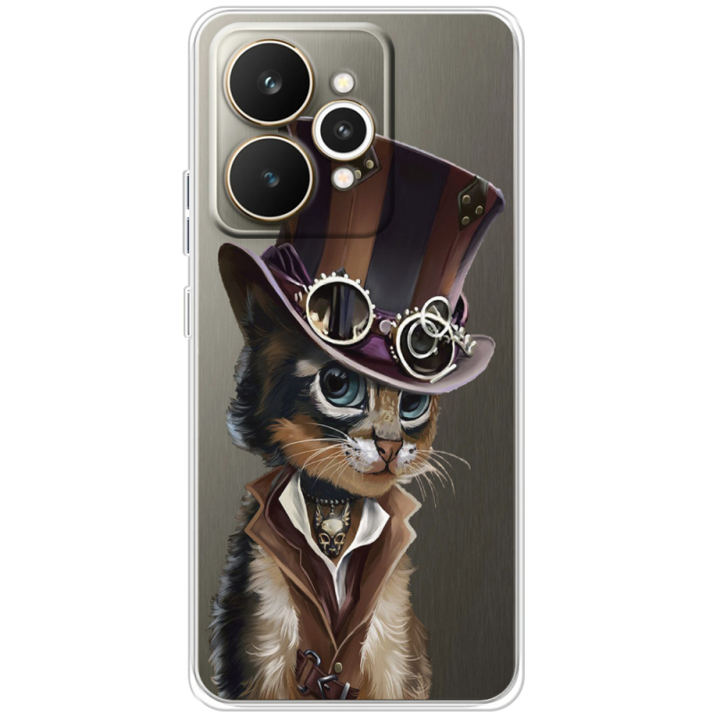 Прозорий чохол BoxFace Realme 15 5G Steampunk Cat
