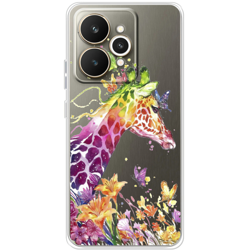 Прозорий чохол BoxFace Realme 15 5G Colorful Giraffe