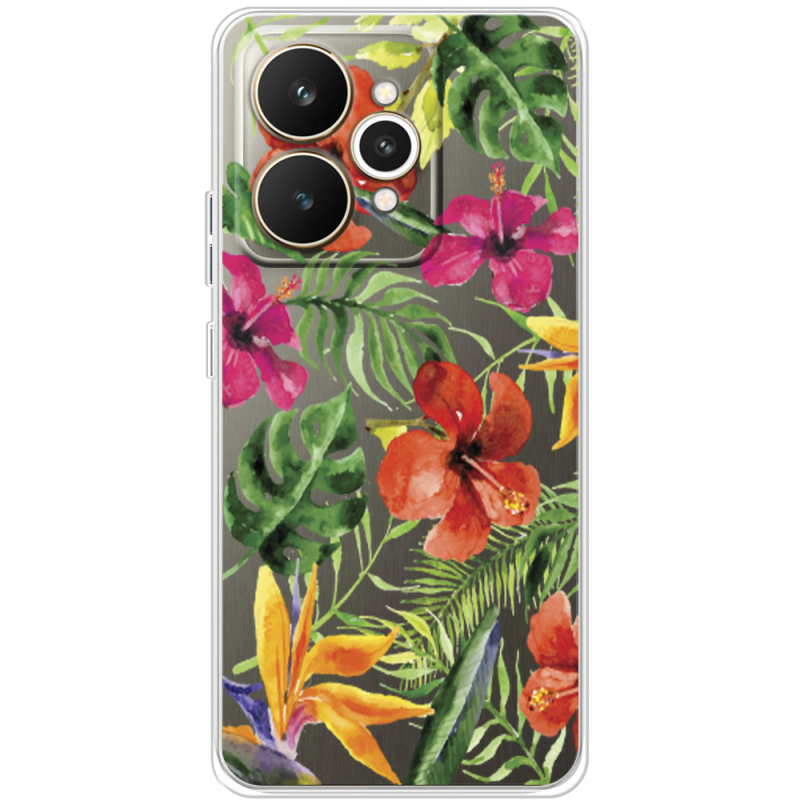 Прозорий чохол BoxFace Realme 15 5G Tropical Flowers