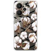 Прозорий чохол BoxFace Realme 15 5G Cotton flowers