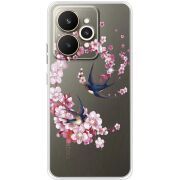 Чохол зі стразами Realme 15 5G Swallows and Bloom