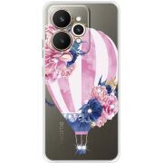 Чохол зі стразами Realme 15 5G Pink Air Baloon