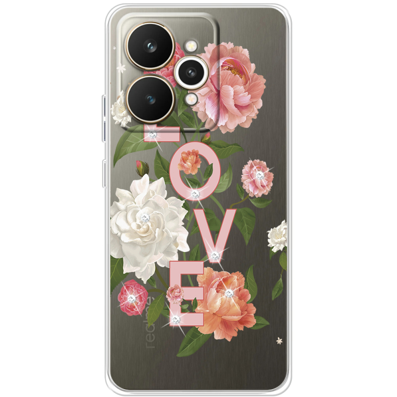 Чохол зі стразами Realme 15 5G Love