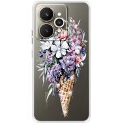 Чохол зі стразами Realme 15 5G Ice Cream Flowers