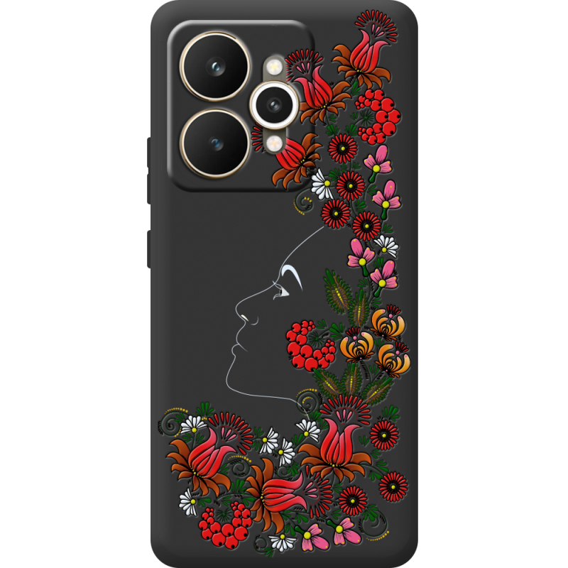 Чорний чохол BoxFace Realme 15 5G 3D Ukrainian Muse