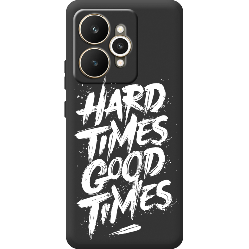 Чорний чохол BoxFace Realme 15 5G Hard Times Good Times