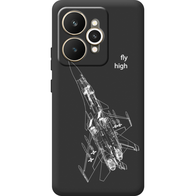 Чорний чохол BoxFace Realme 15 5G Військовий літак
