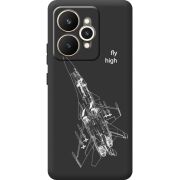 Чорний чохол BoxFace Realme 15 5G Військовий літак