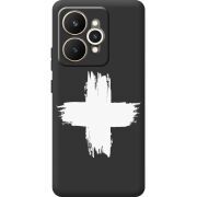 Чорний чохол BoxFace Realme 15 5G Білий хрест ЗСУ